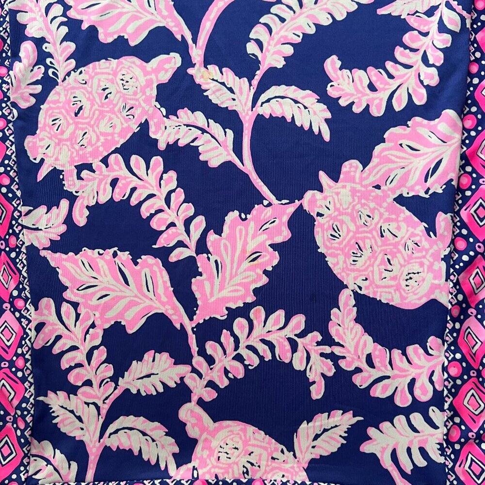 Lilly Pulitzer Maxi Dress 10 Tropical Long Turtle Medium Cruise Large Vacation - Picture 16 of 16